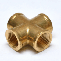 BRASS UNION FOUR WAY FEMALE TEE (BSP)