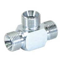 HYDRAULIC TEE MALE X MALE (BSP XBSP)