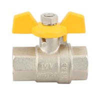 BALL VALVE WITH  BUTTERFLY HANDLE ( MATRIX) MV106