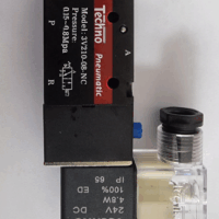 TECHNO PNEUMATIC VALVE - MODEL: 3V210 – 08- NC (3/2) 1/4''