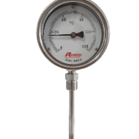 TEMPERATURE GAUGE 0–150°C DIAL 4'' X STAMP 4'' ,6'' & 12'' THREAD 1/2''