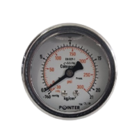 VACCUM GAUGE -760 TO 300PSI BACK CONNECTION DIAL (2.5'')